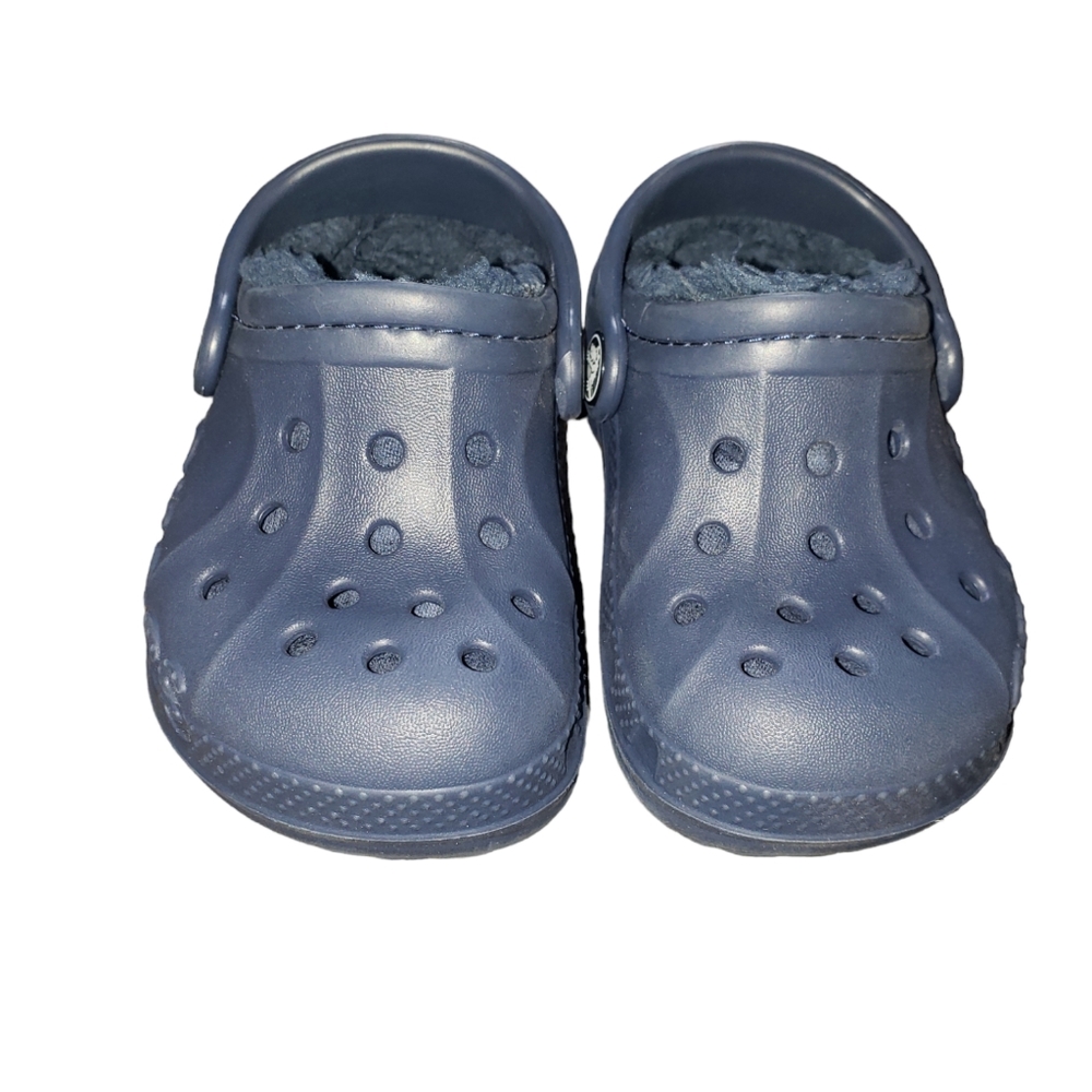 CROCS Kids Navy Blue Lined Clog C6